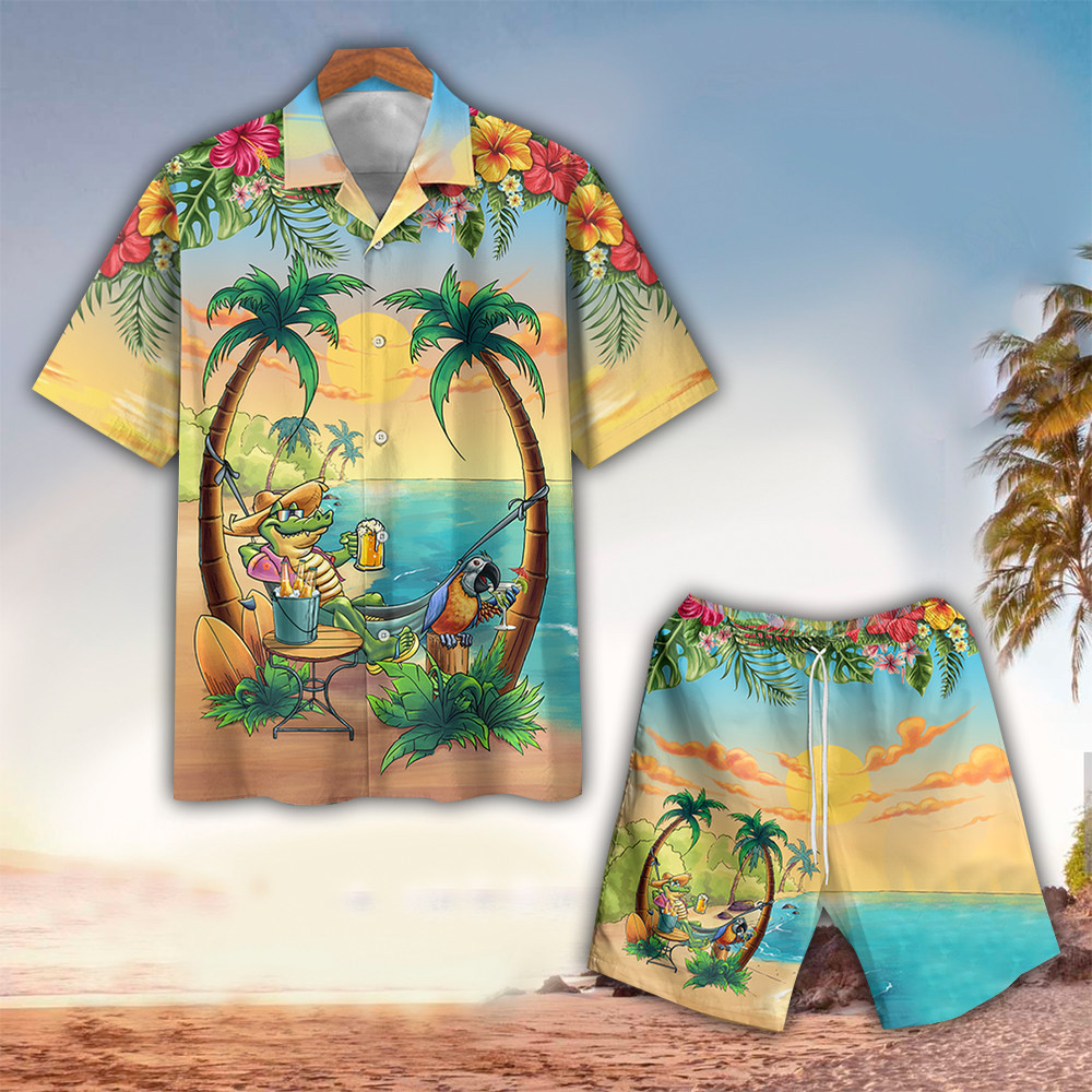 Alligator Hawaiian Shirt Alligator Shirt For Alligator Lover Shirt for Men and Women