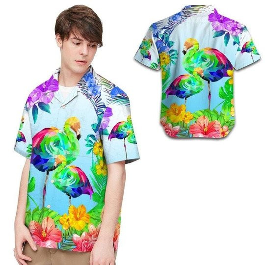 Aloha Lgbt Flamingo Hawaiian Shirt Tropical Tropical Hawaiian Shirt For Men Women