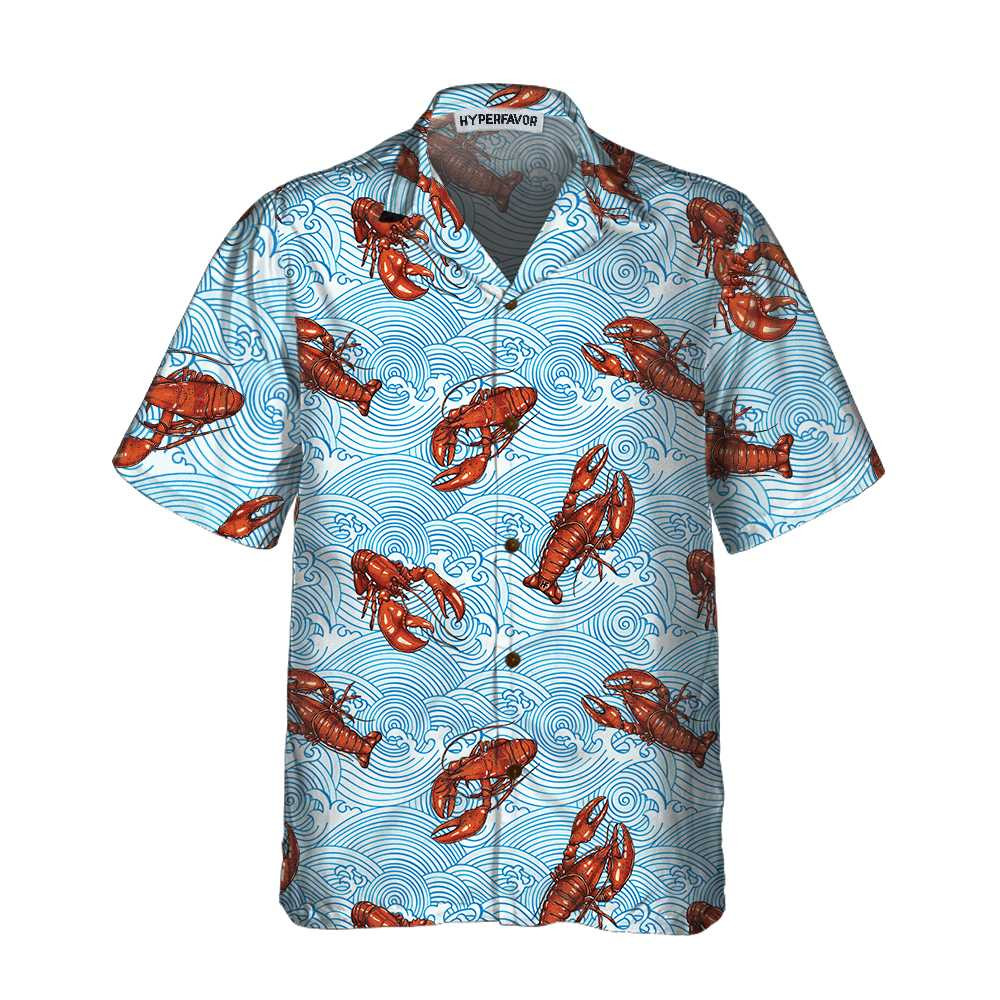 Aloha Lobster Hawaiian Shirt Unique Lobster Shirt Lobster Print Shirt For Adults