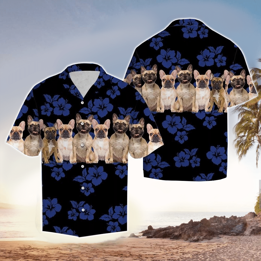 Aloha Shirt Awesome French Bulldog Hawaiian Shirt for Men and Women
