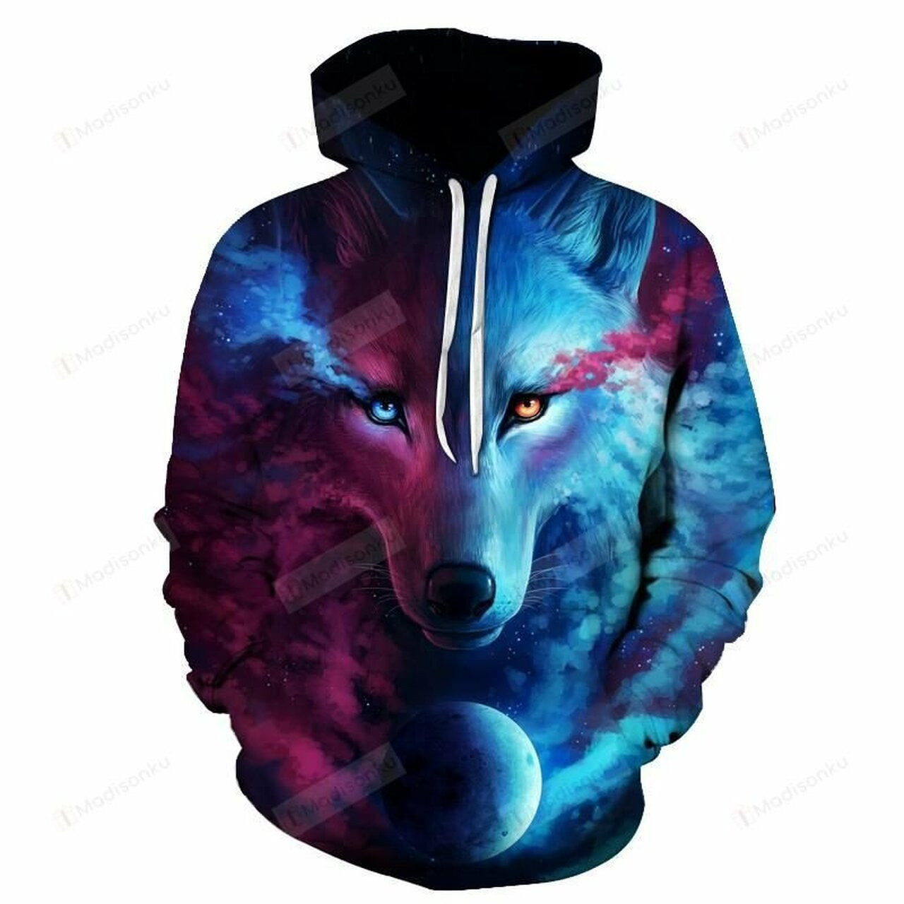 Alpha Wolf 3d All Over Print Hoodie