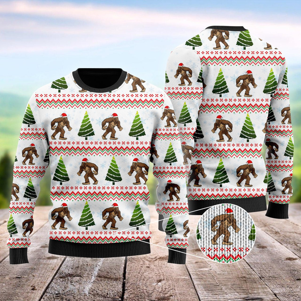 Amazing Bigfoot Ugly Christmas Sweater Ugly Sweater For Men Women