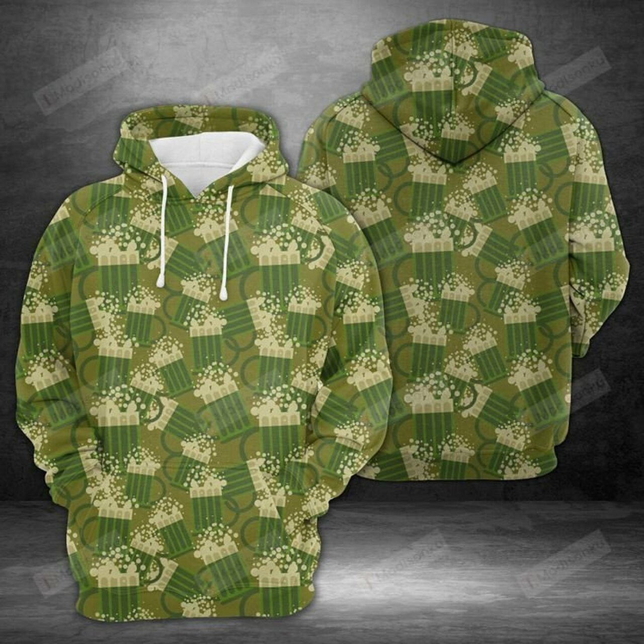 Amazing Camouflage Beer 3d All Over Print Hoodie, Zip-up Hoodie