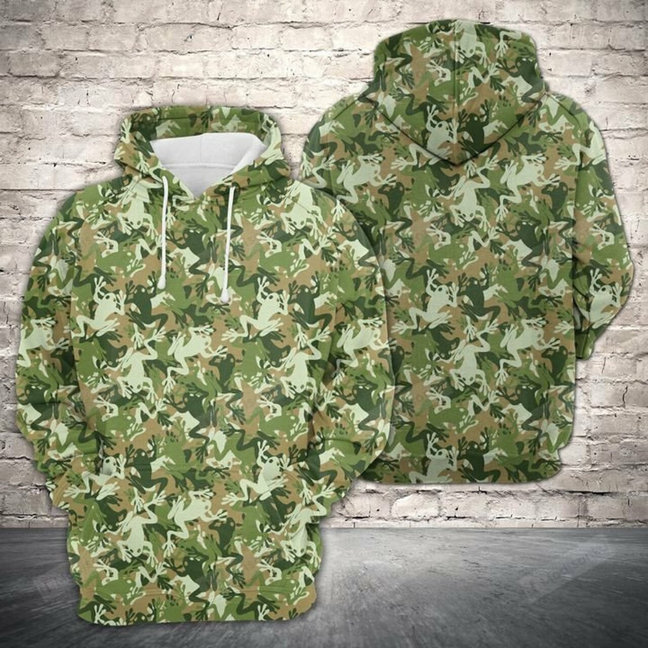 Amazing Camouflage Of Frog 3d All Over Print Hoodie