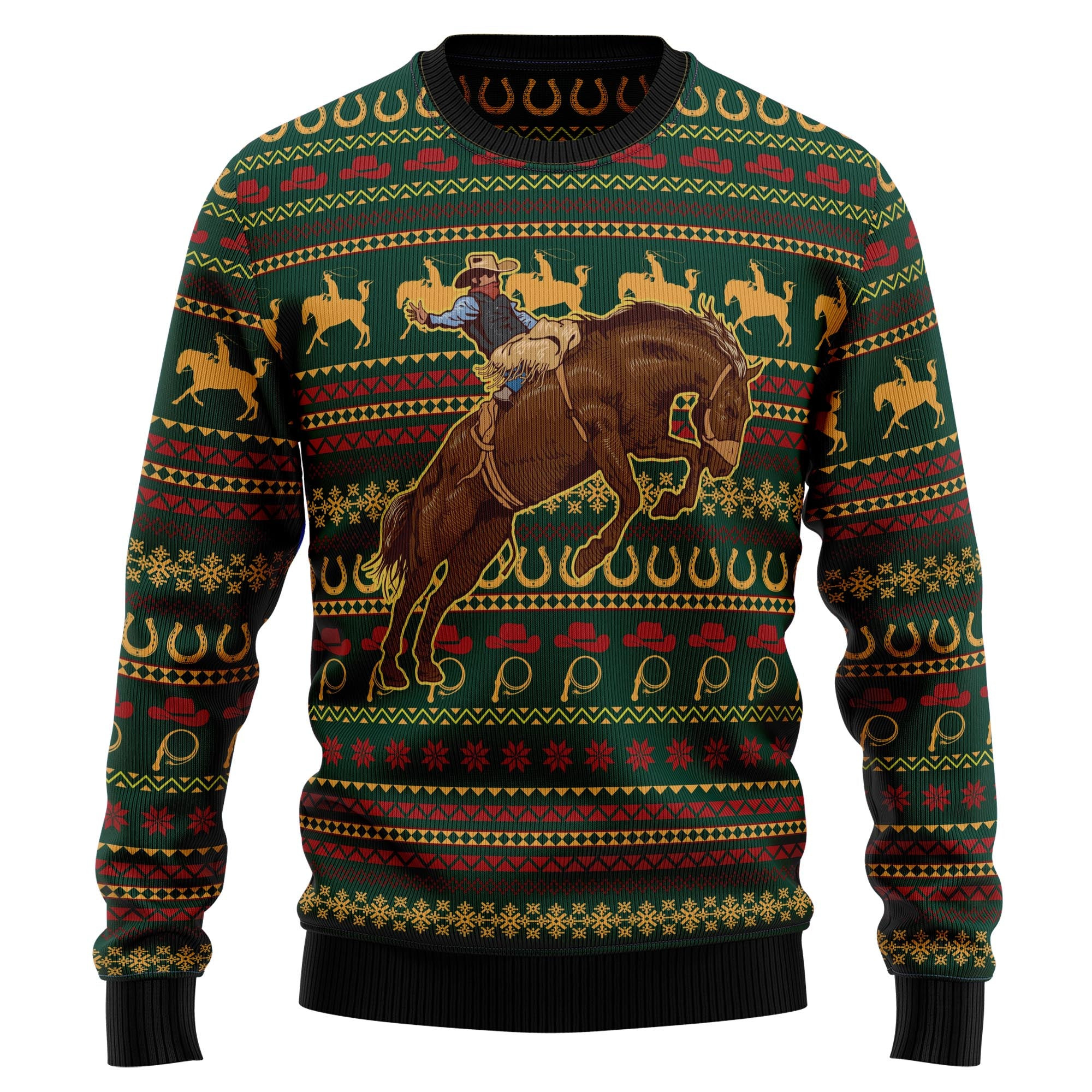 Amazing Cowboy Ugly Christmas Sweater