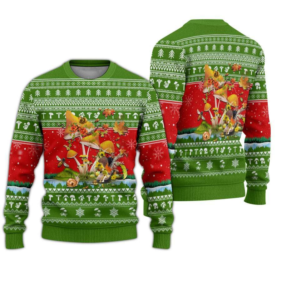 Amazing Mushroom Ugly Christmas Sweater Ugly Sweater For Men Women
