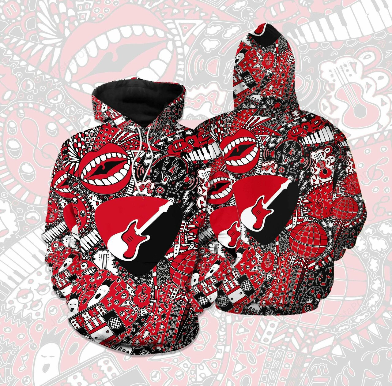 Amazing Music Art 3d All Print Hoodie