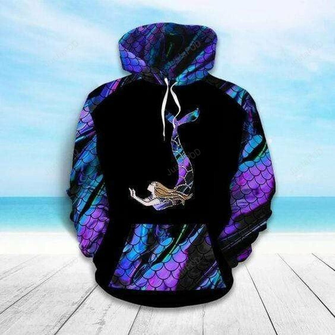 Amazing Purple Mermaid 3d All Print Hoodie