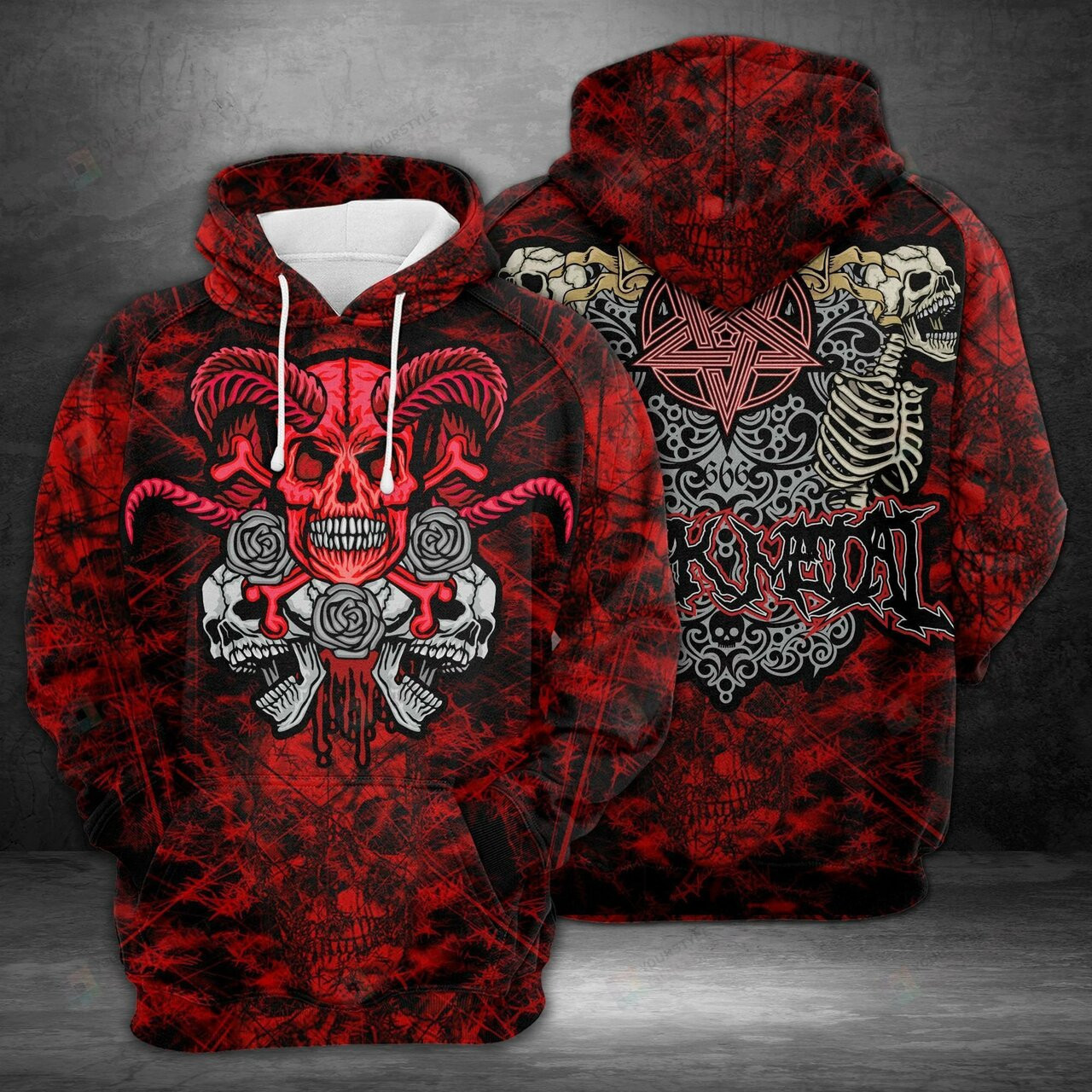 Amazing Skull 3d All Over Print Hoodie