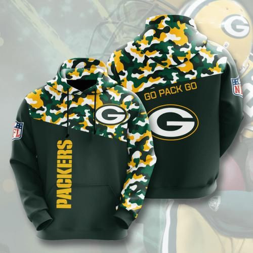 Green Bay Packers 33 3d All Over Print Hoodie, Zip-up Hoodie