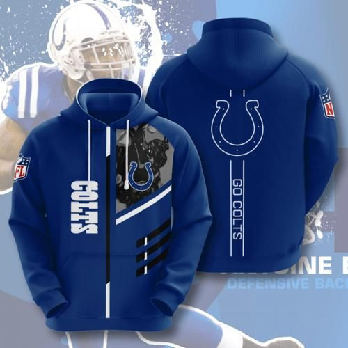Amazon Sports Team Nfl Indianapolis Colts No419 Hoodie 3D Size S to 5XL