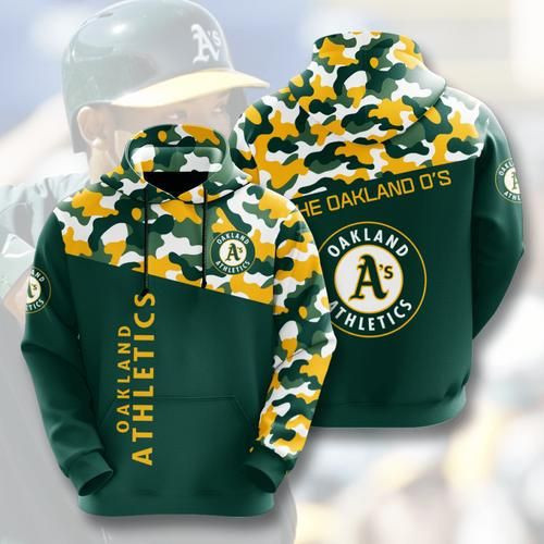 Amazon Sports Team Oakland Athletics No504 Hoodie 3D Size S to 5XL