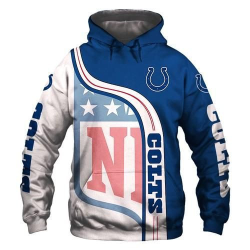 Amazon Sports Team Official Indianapolis Colts Nfl No260 Hoodie 3D Size S to 5XL