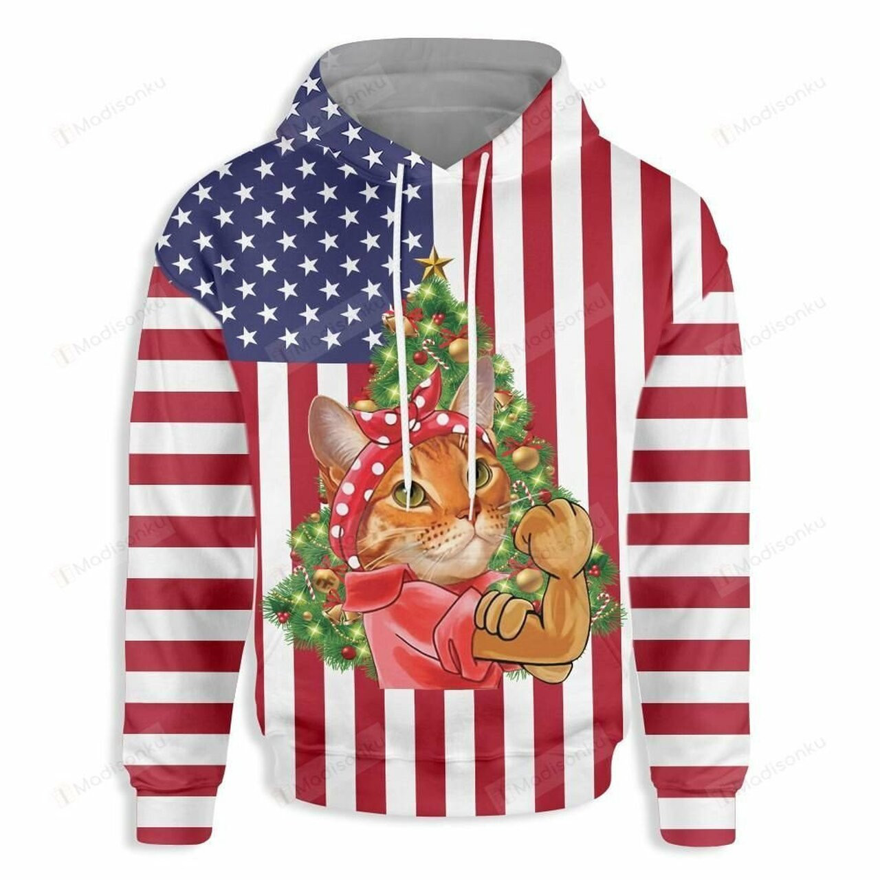 America Best Cat Mom For Unisex 3d All Over Print Hoodie