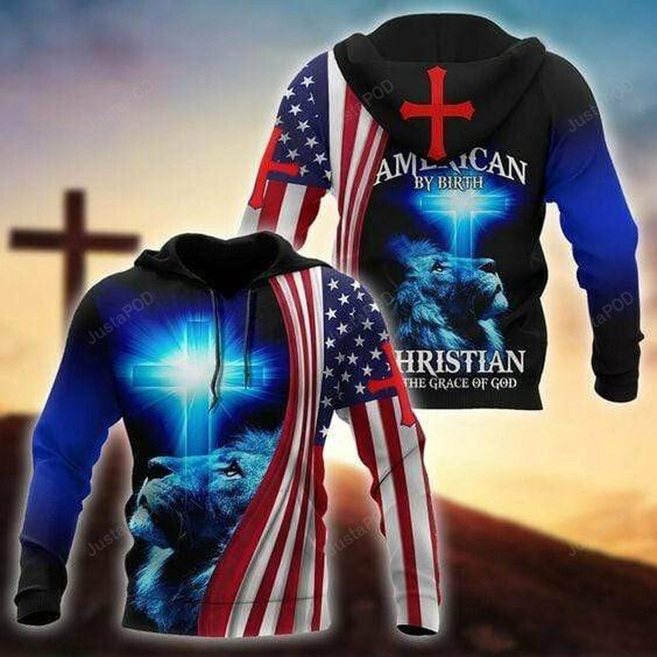 American By Birth 3d All Print Hoodie, Zip-up Hoodie