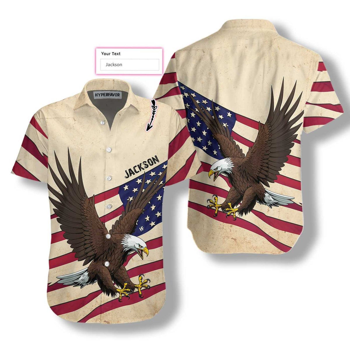 American Eagle Wings Shirt For Men Custom Hawaiian Shirt