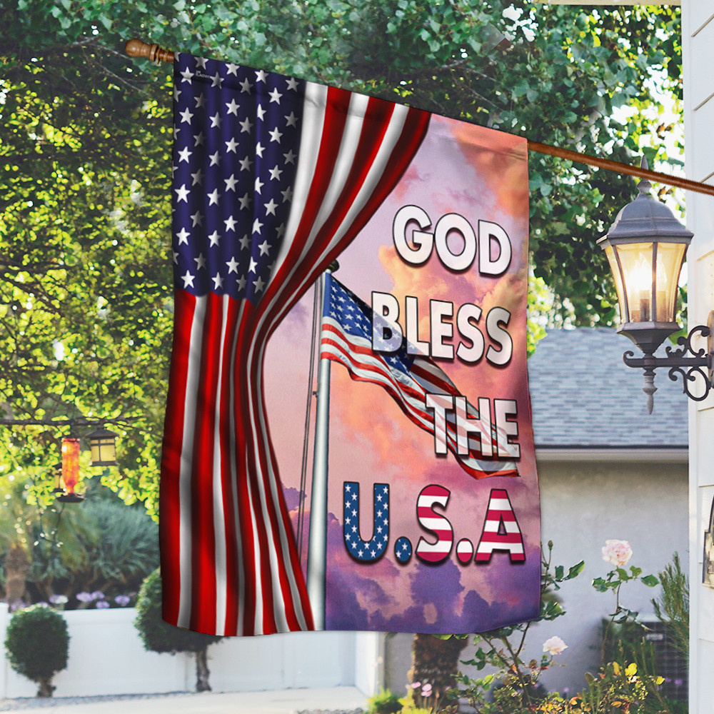 American Flag God Bless the USA Jesus Flag Christian's Flag