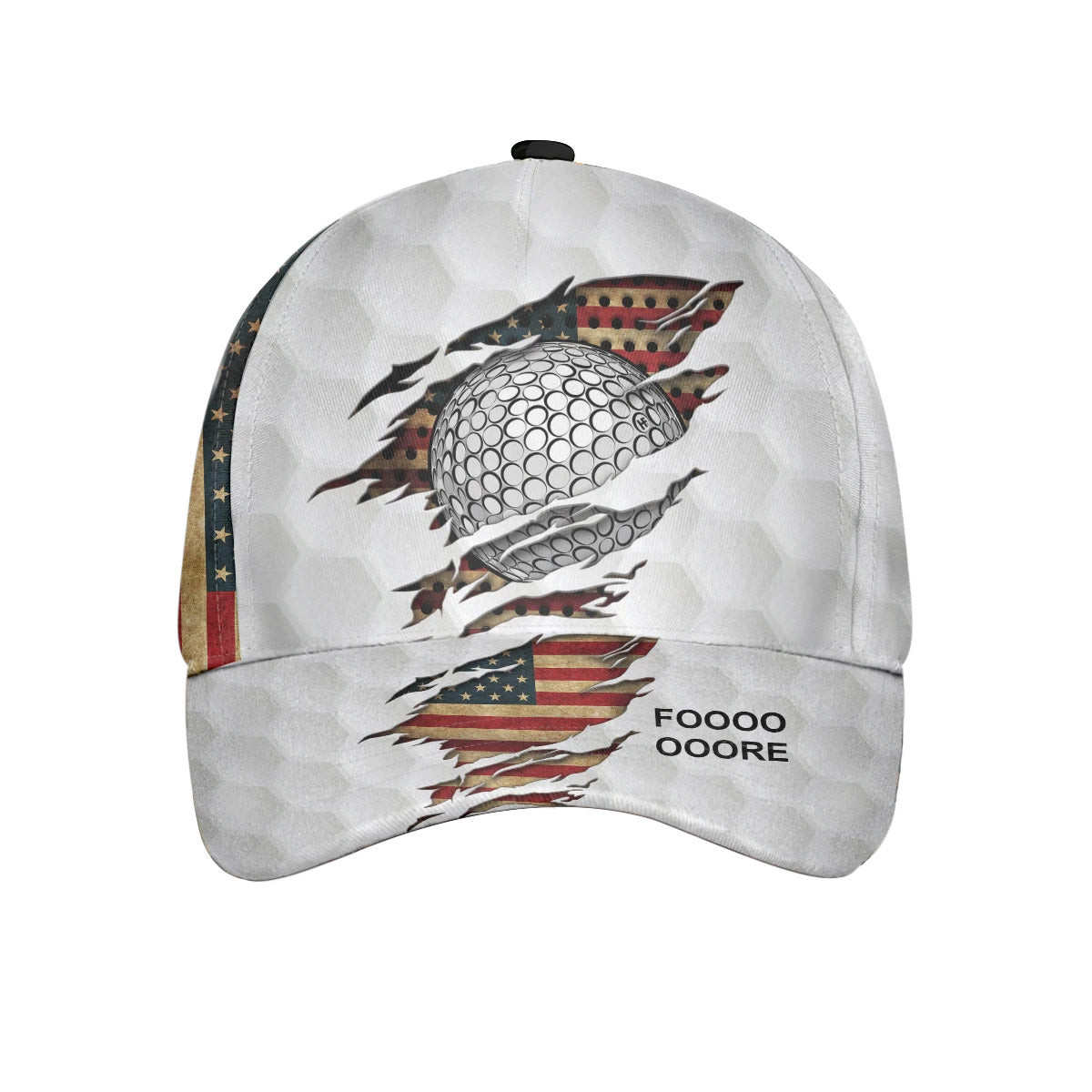 American Flag Golf Fore Cap