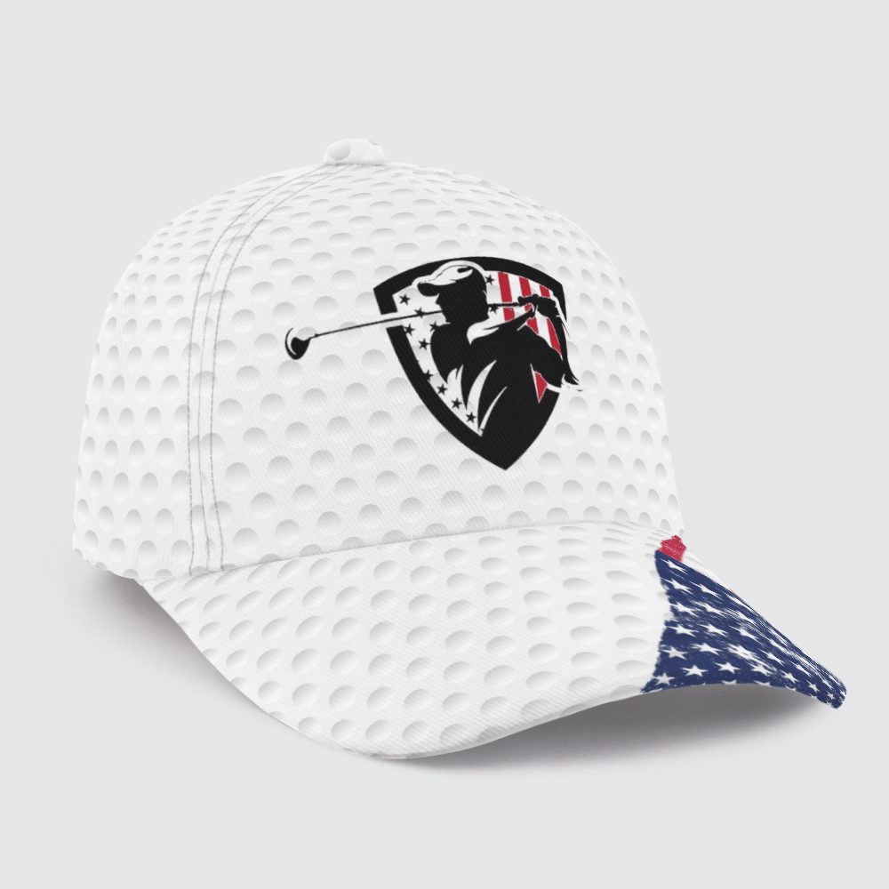 American Flag Golf Player Golf Cap Golf Hats For Men