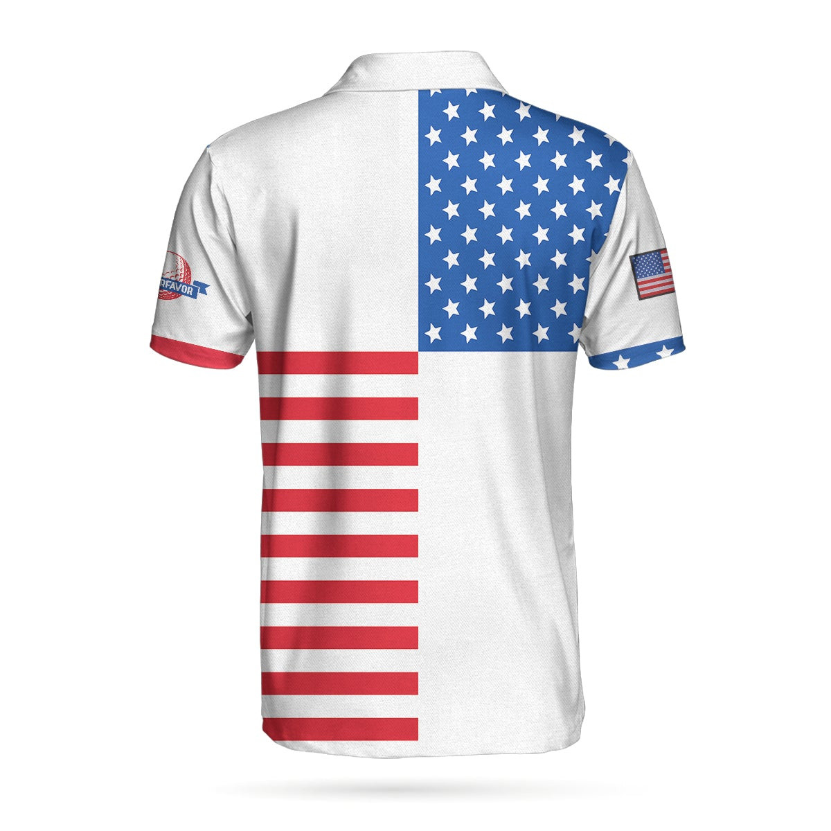 American Flag Golf V2 Short Sleeve Unisex Golf Polo Shirt Polo Shirts ...