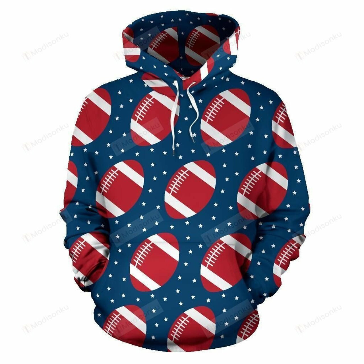 American Football Rugby Ball For Unisex 3d All Over Print Hoodie