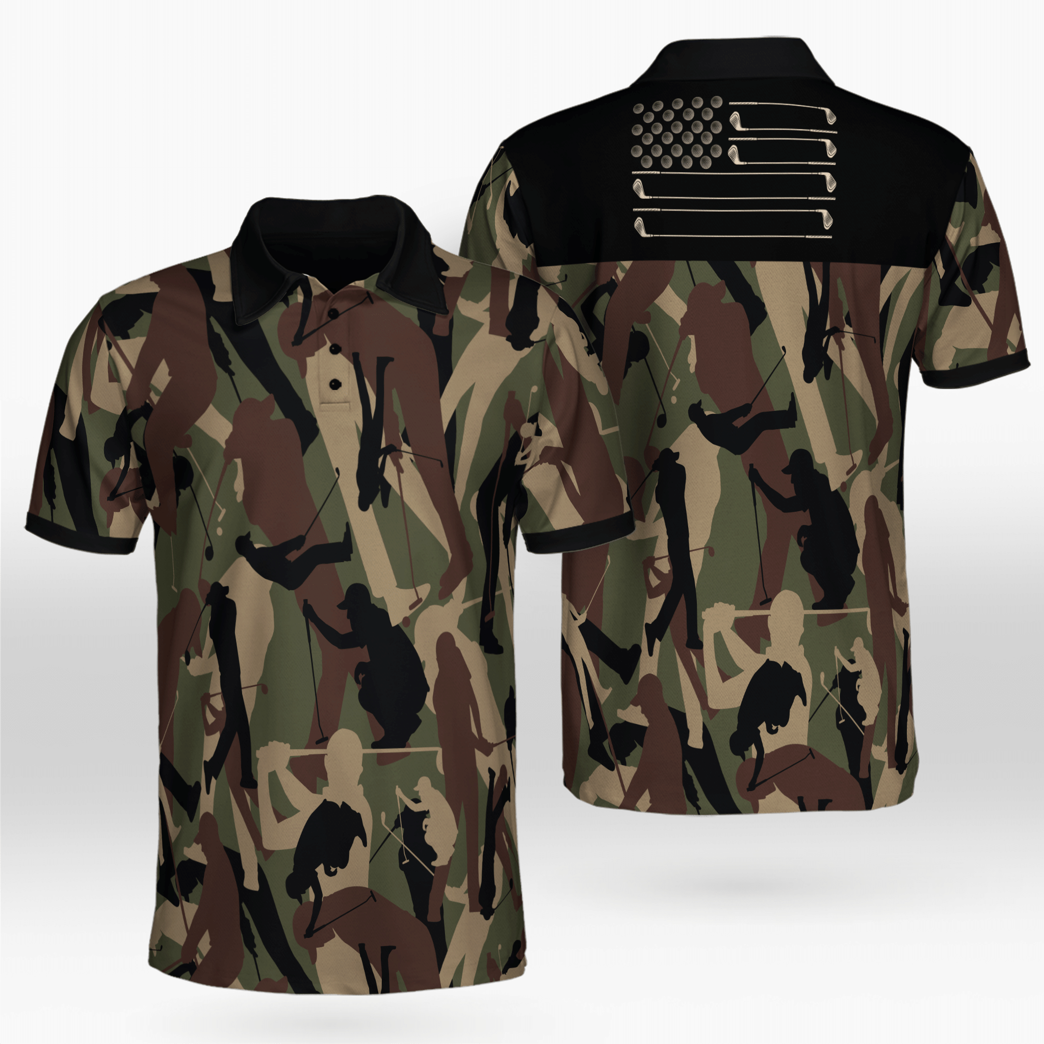 American Golfer Camo Golf Shirt Best Golf Shirts For Men