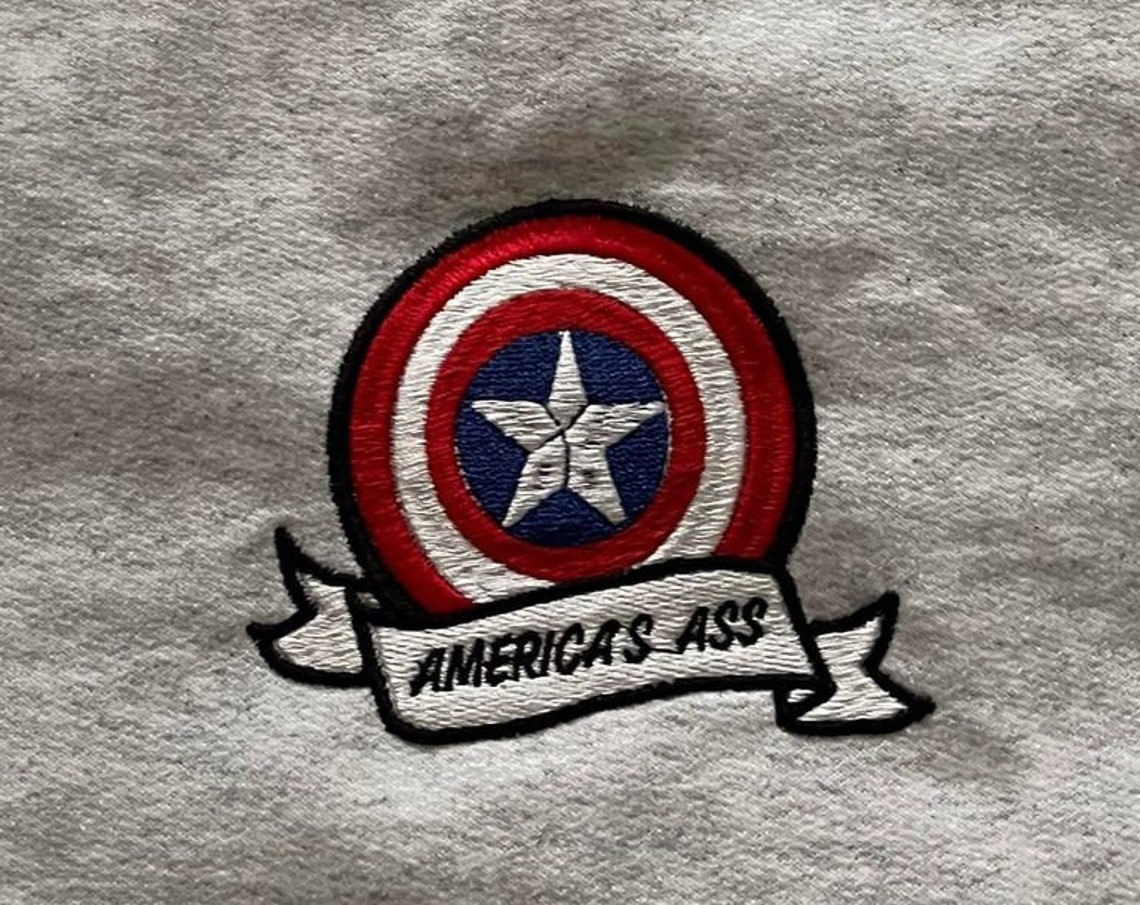 Americas As Embroidered Sweatshirt
