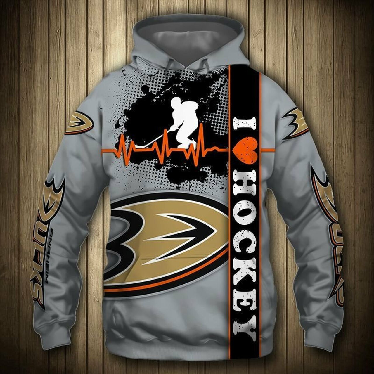 Anaheim Ducks 3d All Over Print Hoodie