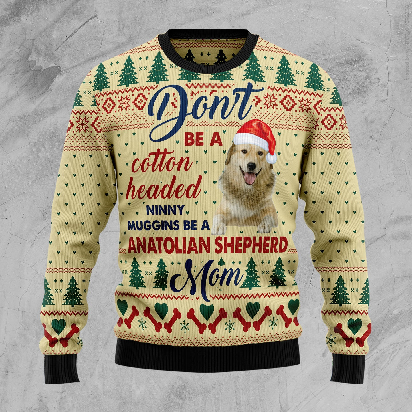 Anatolian Shepherd Mom Ugly Christmas Sweater