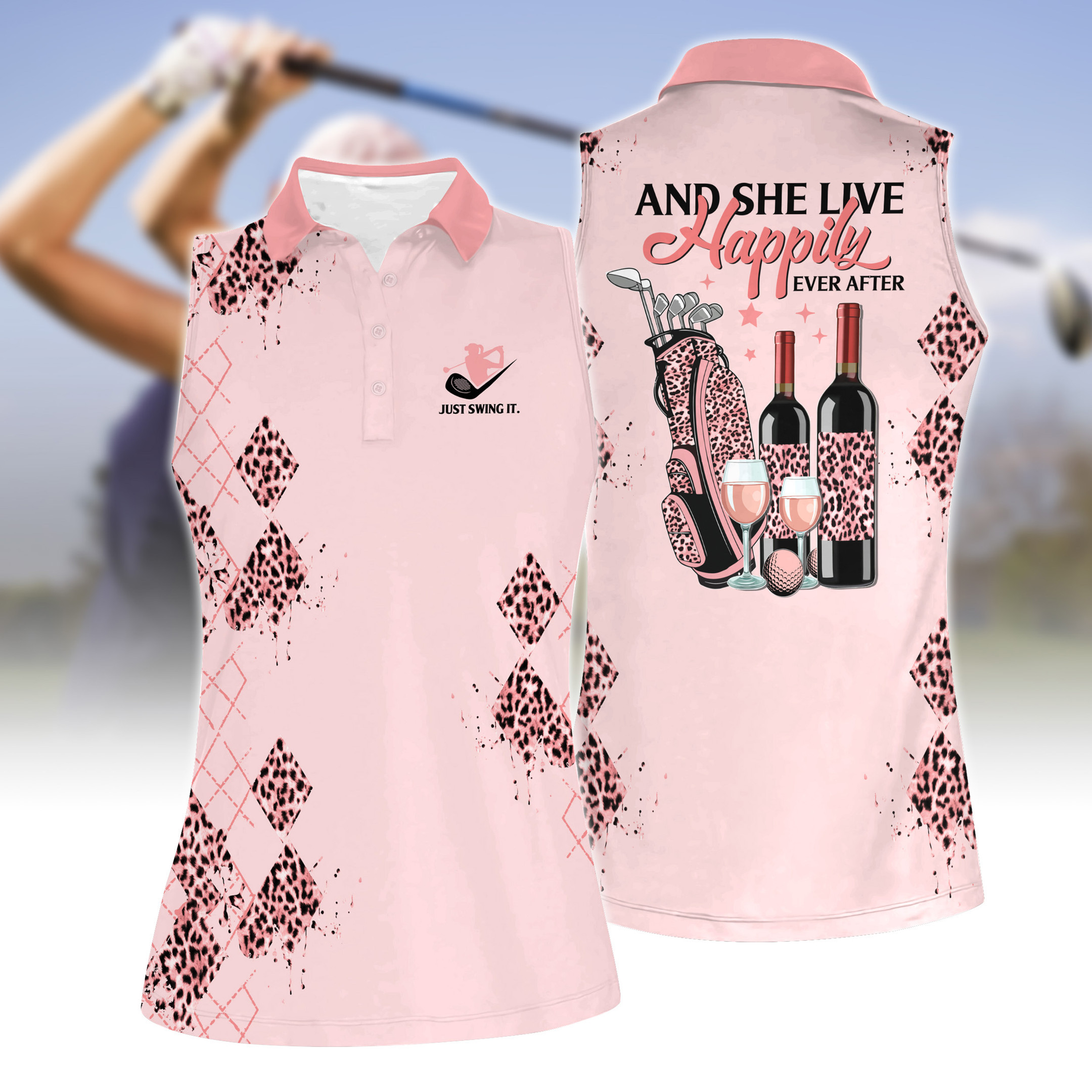 And She Lived Happily Ever After V2 Women Short Sleeve Polo Shirt Sleeveless Polo Shirt