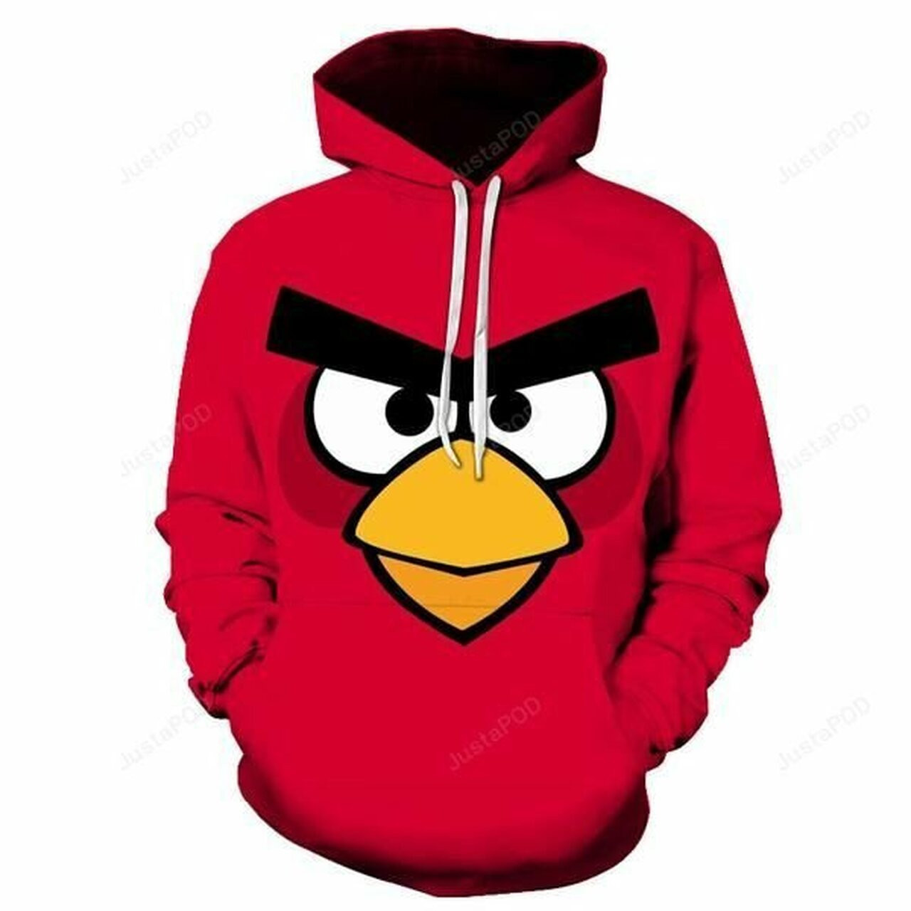 Angry Birds 3d All Over Print Hoodie