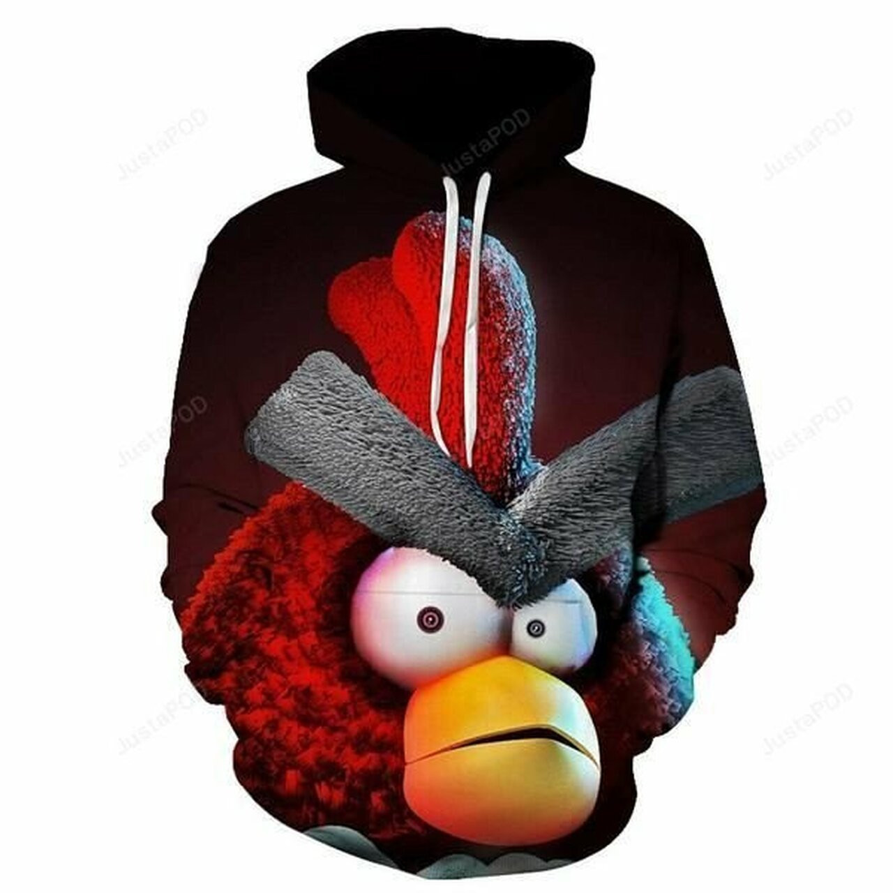 Angry Birds 3d All Over Print Hoodie