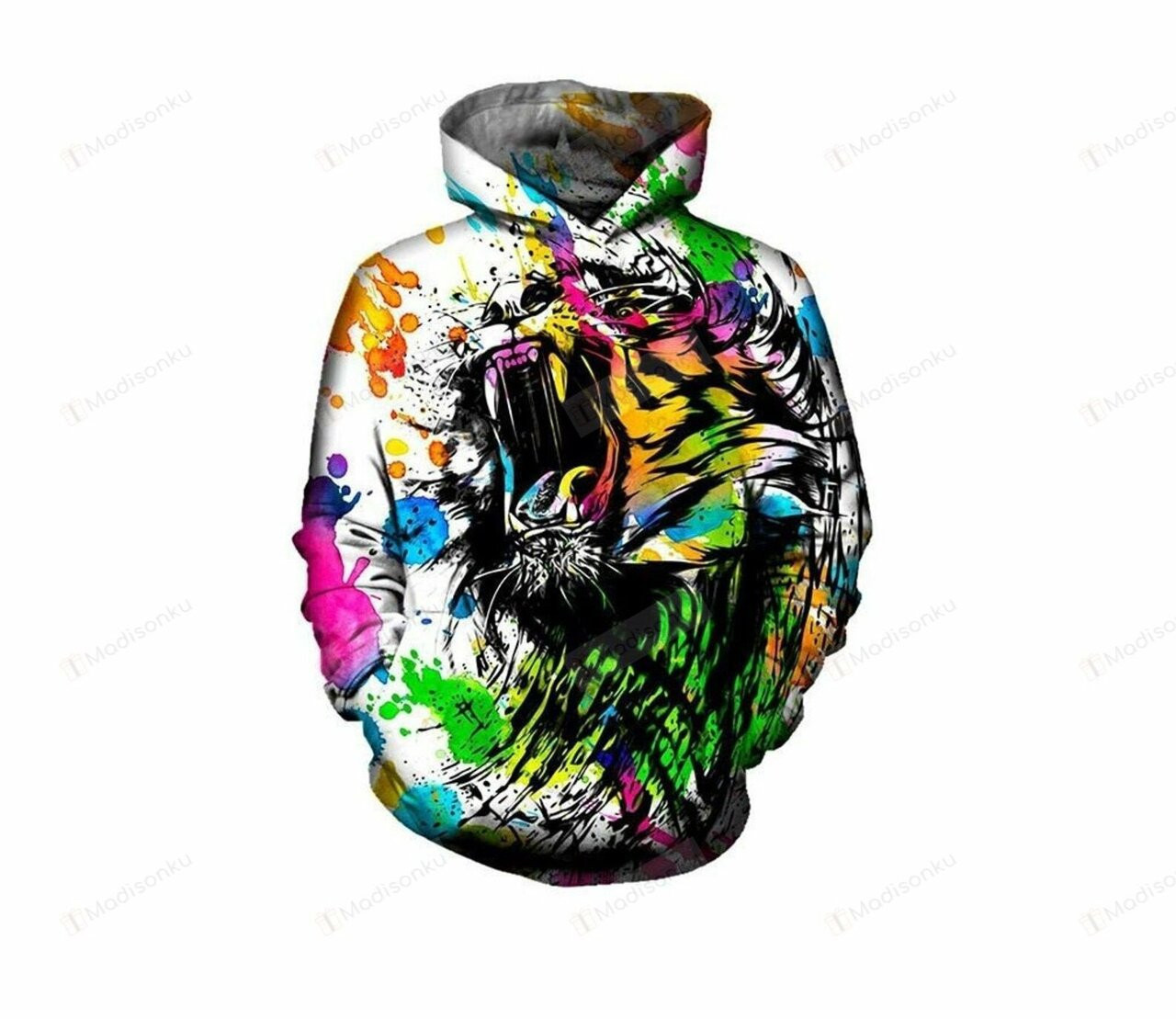 Angry Tiger 3d All Over Print Hoodie