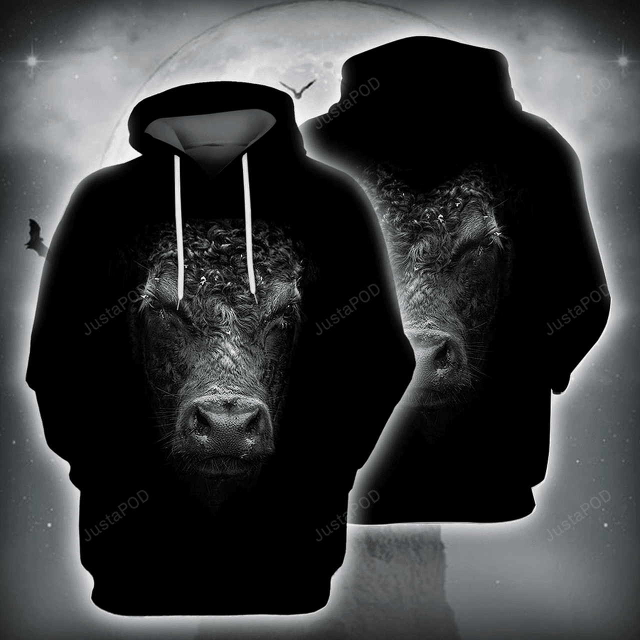 Angus Cattle 3d All Print Hoodie