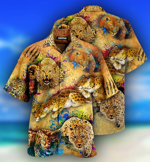 Animals Amazing Leopard Vintage Limited Edition - Hawaiian Shirt - Hawaiian Shirt For Men