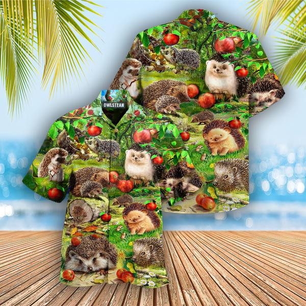 Animals Is Better With A Hedgehog Edition - Hawaiian Shirt - Hawaiian Shirt For Men