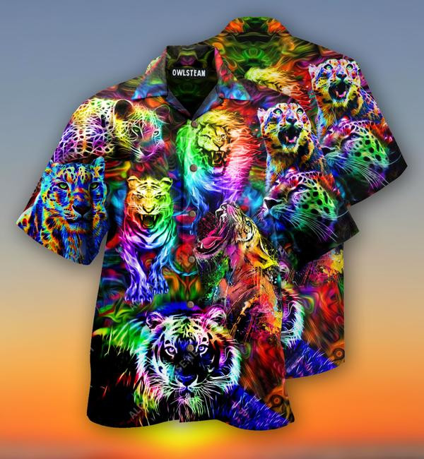 Animals King Of The Jungle Lion Tiger Leopard Limited Edition - Hawaiian Shirt - Hawaiian Shirt For Men