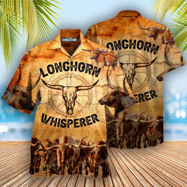 Animals Longhorn Whisperer Edition - Hawaiian Shirt - Hawaiian Shirt For Men