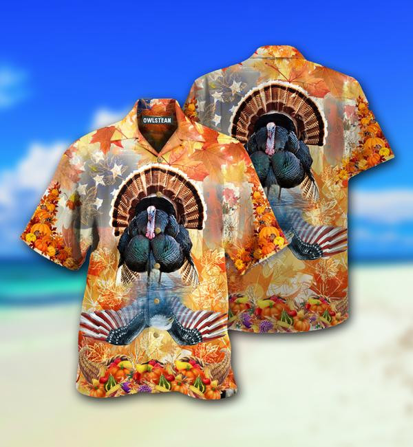 Animals Love Autumn Love America Limited - Hawaiian Shirt - Hawaiian Shirt For Men