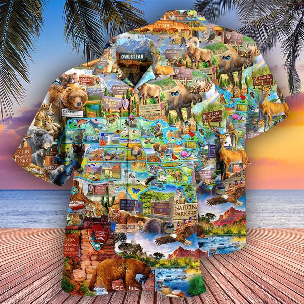 Animals May The Forest Be With You Edition - Hawaiian Shirt - Hawaiian Shirt For Men