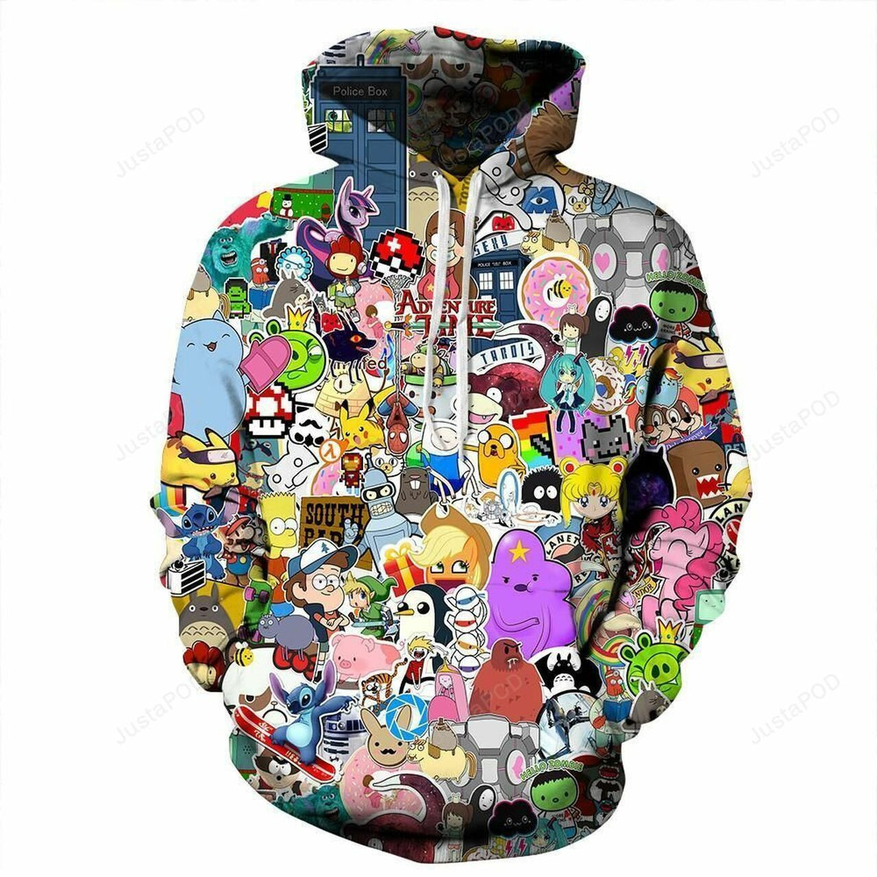 Anime All Characters Collage 3d All Over Print Hoodie, Zip-up Hoodie