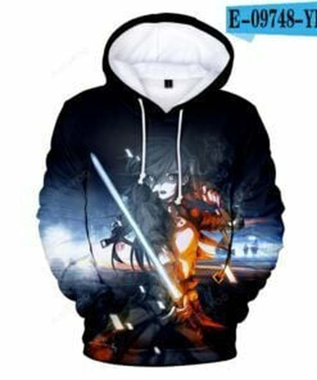 Anime Sword In Line 3d All Print Hoodie