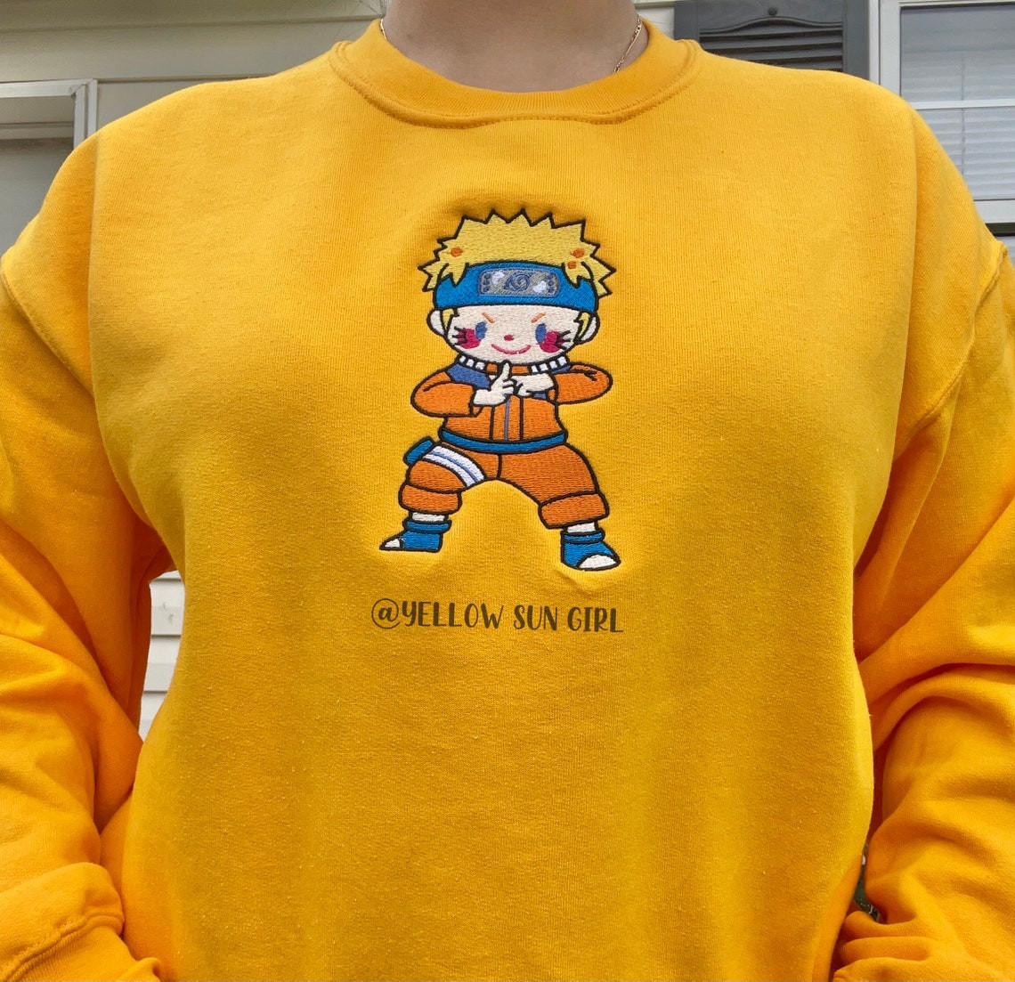 Anime Version 1 Golden Sweatshirt Pokemon Anime Embroidery