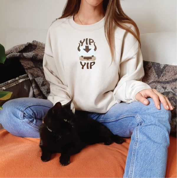 Appa Yip Anime Inspired Embroidered Sweatshirt