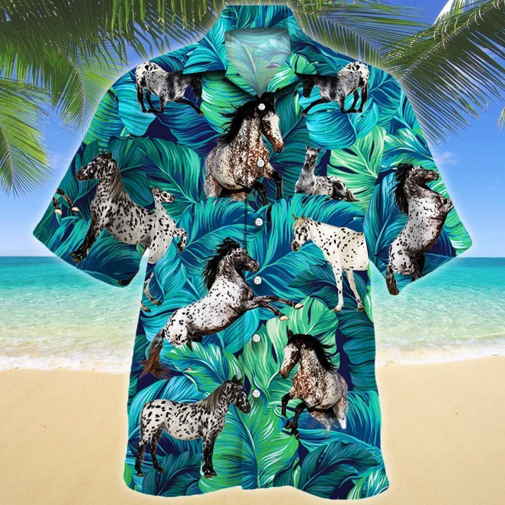 Appaloosa Horse Lovers Aloha Hawaiian Shirt Colorful Short Sleeve Summer Beach Casual Shirt For Men And Women