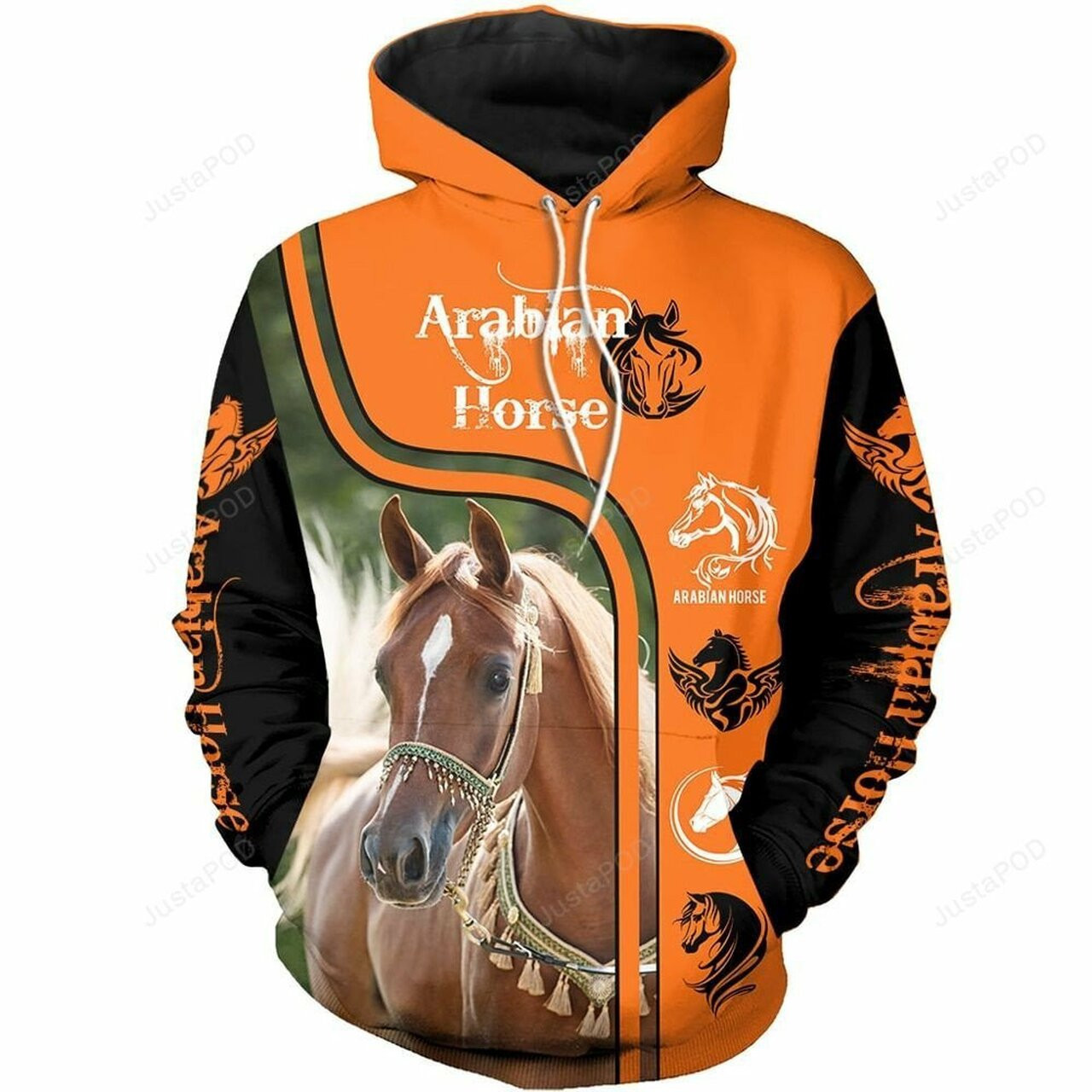 Arabian Horse 3d All Print Hoodie, Zip-up Hoodie