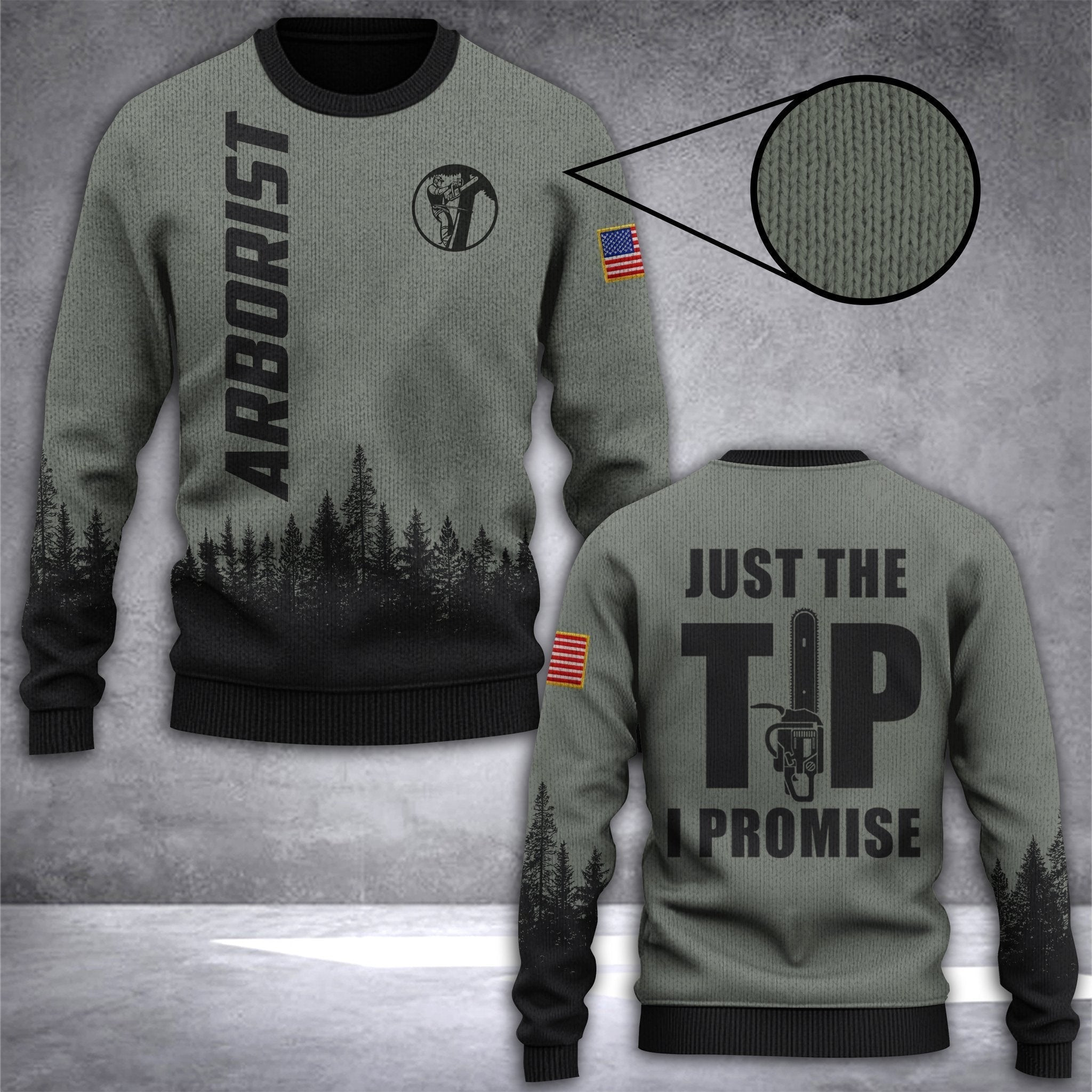 Arborist Just The Tip I Promise Ugly Christmas Sweater Ugly Sweater For Men Women