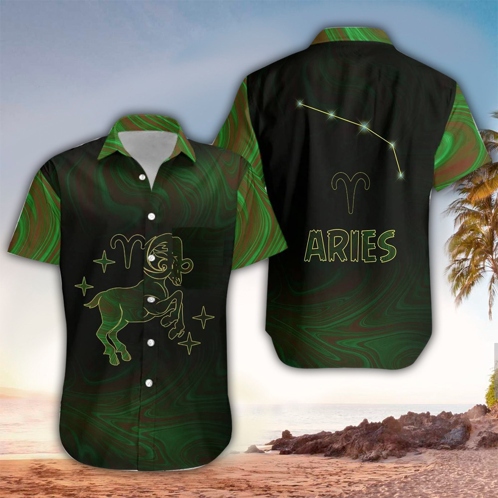 Aries Hawaiian Shirt Aries Lover Gifts Shirt For Men and Women