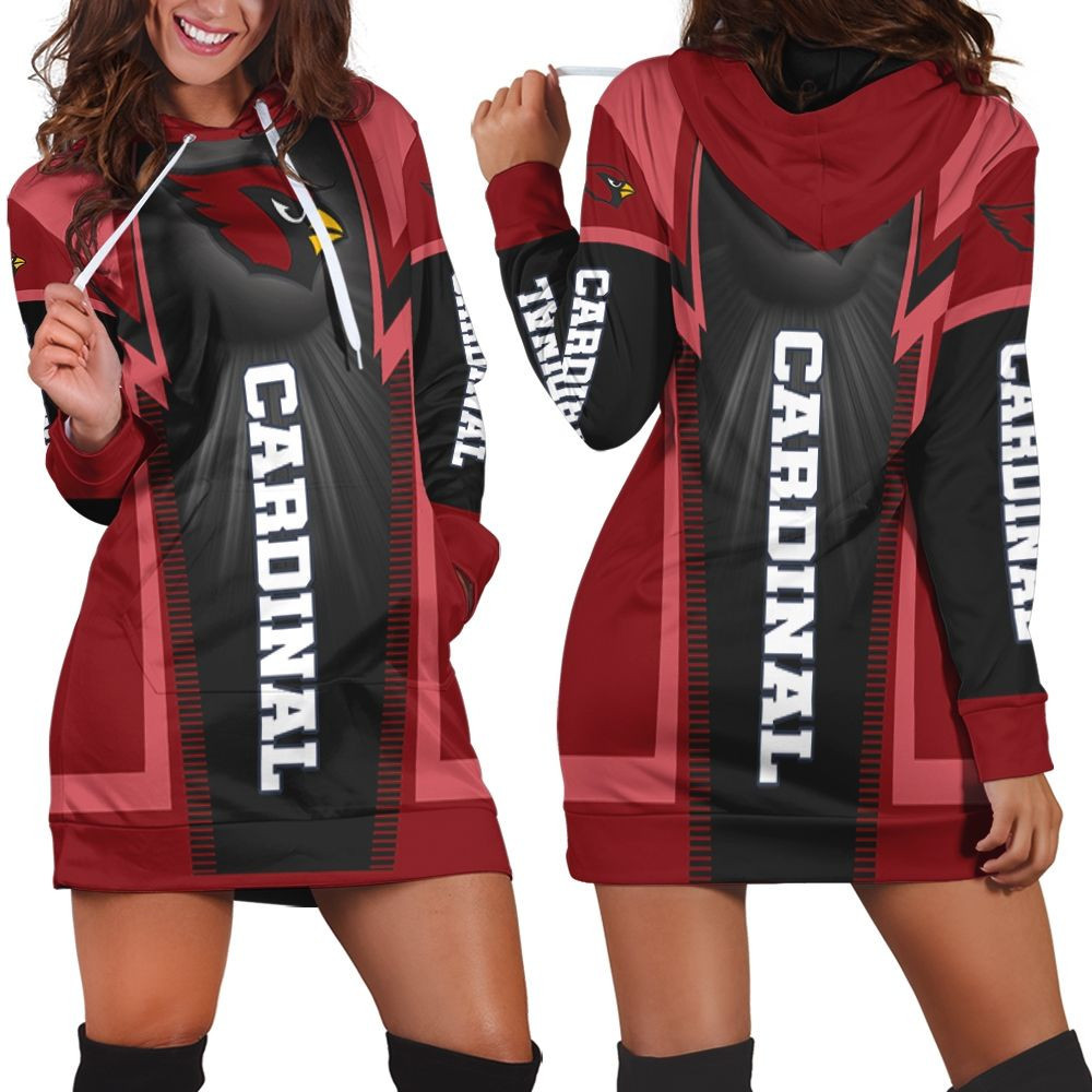 Arizona Cardinals For Fans Hoodie Dress Sweater Dress Sweatshirt Dress