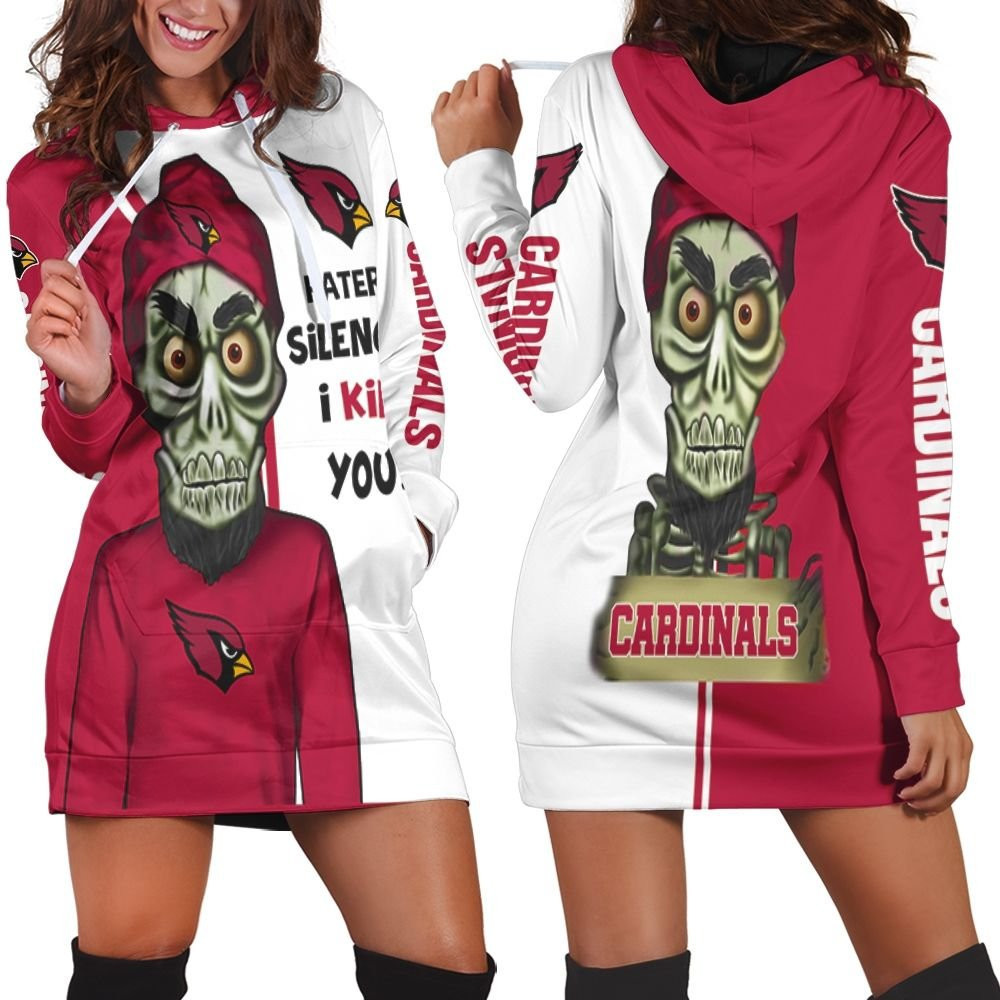 Arizona Cardinals Haters I Kill You 3d Hoodie Dress Sweater Dress Sweatshirt Dress